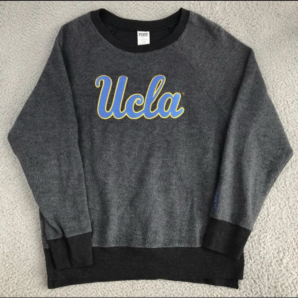 PINK Victoria's Secret w/5th & Ocean UCLA Gray Sweater Womens Size Small